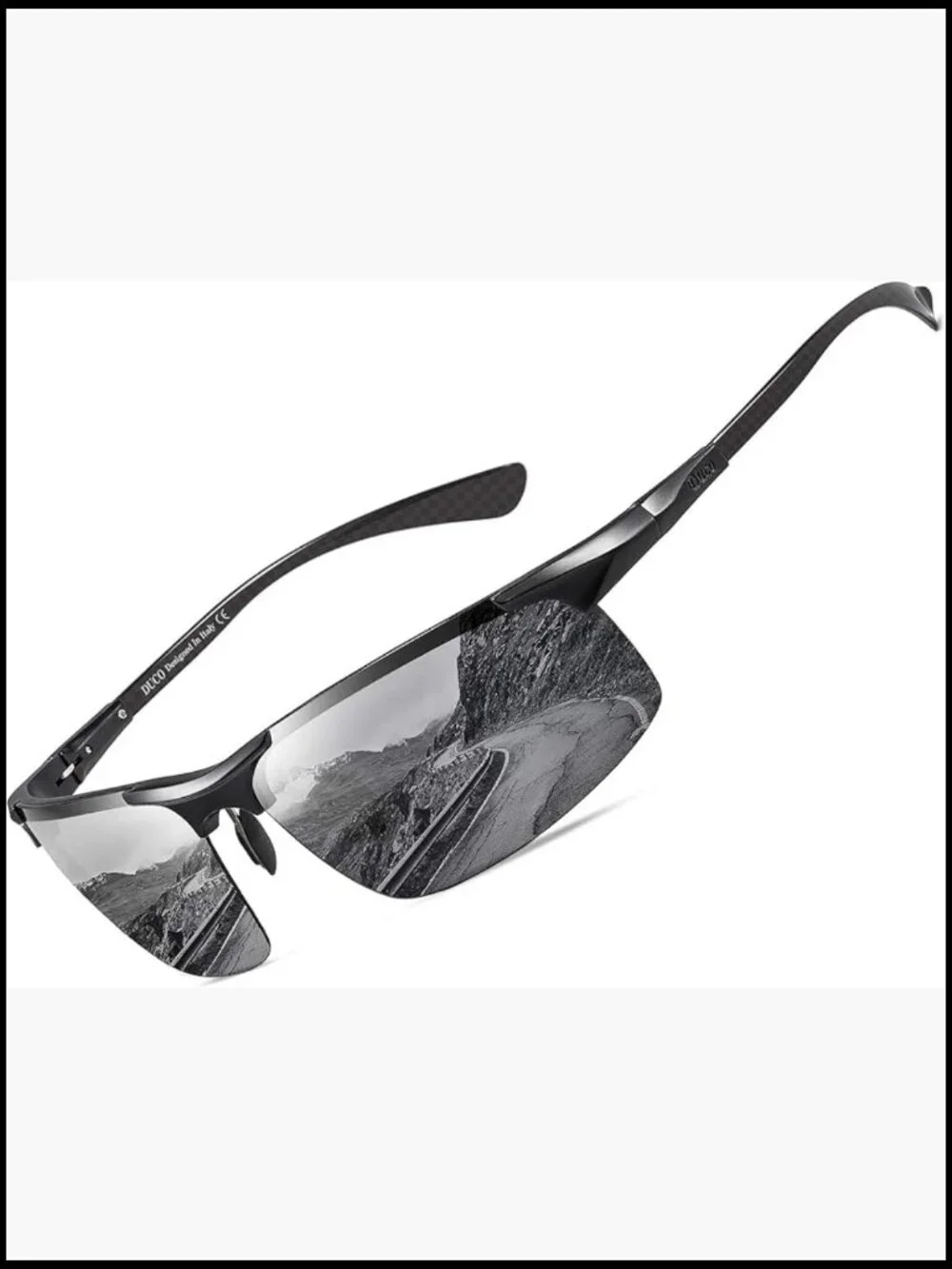Ultralight Carbon Fiber Sunglasses Polarized UV400 Driving Sports Fishing